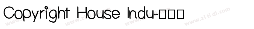 Copyright House Indu字体转换